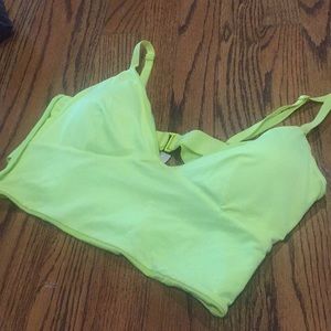 Yellow Victoria secret swimsuit top